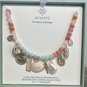 Arteries | Ocean Motif Semi-Precious Stone Necklace ✨